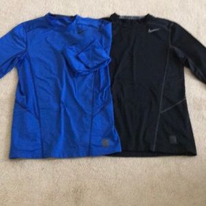 Set of 2 Nike Pro Long Sleeve Running Shirts
